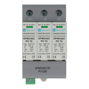 Warystorowy ogranicznik przepięć do instalacji fotowoltaicznych PV 3P, 1000V DC,  typ 2 (klasa C)  - Poglądowe zdjęcie